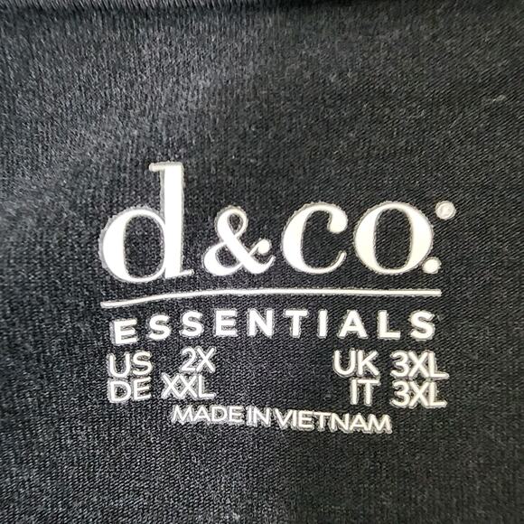 Denim & Co. Essentials Womens So Soft Jersey Layering Tank Size 2X Black A650481 - Picture 6 of 8